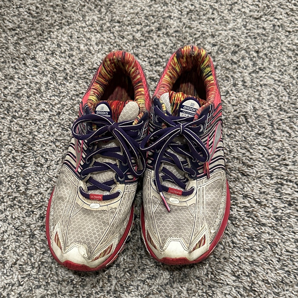 Brooks Running Shoes - Red and Gray